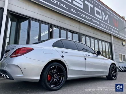 벤츠 W205 C200d 휠수리 후 블랙유광 휠도색 + 레드 캘리퍼 도색 / 용인 처인구