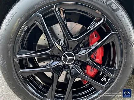 벤츠 GLE53 AMG 블랙유광 휠도색 + 레드 캘리퍼 도색 / 용인 처인구