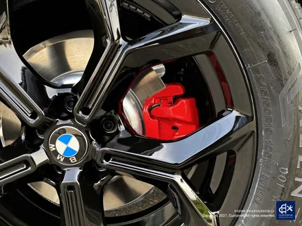 BMW X3 블랙유광 휠도색 + 레드 캘리퍼 도색 / 용인 처인구