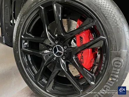 벤츠 신차 GLE53 AMG 블랙유광 휠도색 & 레드 캘리퍼 도색 / 용인 처인구