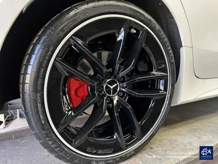 벤츠 CLS300d  블랙 실버 투톤 유광 휠도색 + 레드 캘리퍼 도색 / 용인 처인구