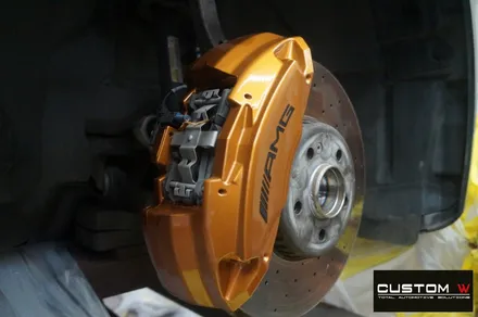 벤츠 W213 E300 AMG 라인 19인치 별휠 다이아몬드 컷팅 블랙 폴리시 작업, 캘리퍼 도색. / 용인 처인구
