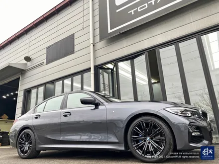 부식도 제거하고...BMW G20 320i 휠수리 후 블랙유광 휠도색 + 블루 캘리퍼 도색 / 용인 처인구