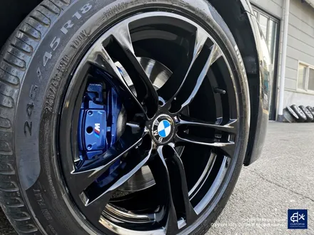 BMW F10 530d 박리 후 블랙유광 휠도색 + 분진 제거 후 블루 캘리퍼 도색 / 용인 처인구