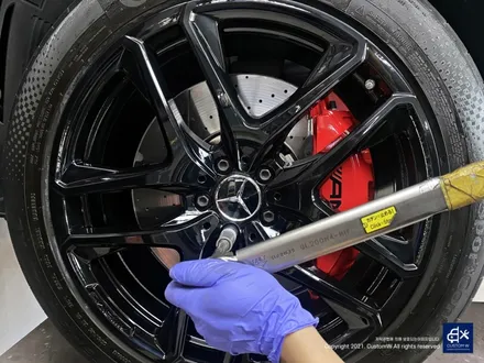 벤츠 GLE53 AMG 쿠페 블랙유광 휠도색 + 레드 캘리퍼 도색 / 용인 처인구
