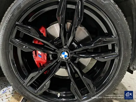 BMW X4 M40i 휠수리 후 블랙유광 휠도색 + 레드 캘리퍼 도색 / 용인 처인구