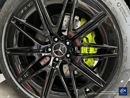 벤츠 신형 GT43 AMG 블랙유광 휠도색 + 애시드 그린 캘리퍼 도색 / 용인 처인구