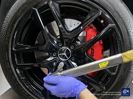 벤츠 GLE53 AMG 쿠페 블랙유광 휠도색 + 레드 캘리퍼 도색 / 용인 처인구
