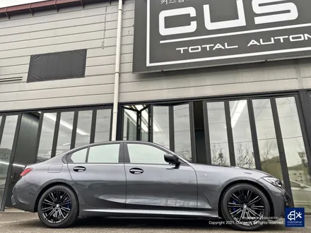 부식도 제거하고...BMW G20 320i 휠수리 후 블랙유광 휠도색 + 블루 캘리퍼 도색 / 용인 처인구