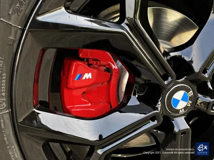 BMW X3 블랙유광 휠도색 + 레드 캘리퍼 도색 / 용인 처인구