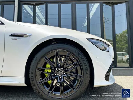 벤츠 신형 GT43 AMG 블랙유광 휠도색 + 애시드 그린 캘리퍼 도색 / 용인 처인구