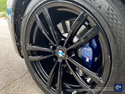 BMW 730Ld 박리 후 블랙유광 휠도색 + 블루 캘리퍼 도색 / 용인 처인구