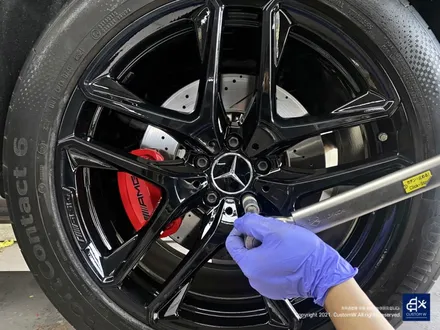벤츠 GLE53 AMG 쿠페 블랙유광 휠도색 + 레드 캘리퍼 도색 / 용인 처인구