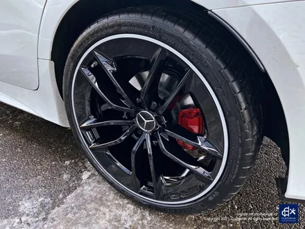 벤츠 CLS300d  블랙 실버 투톤 유광 휠도색 + 레드 캘리퍼 도색 / 용인 처인구