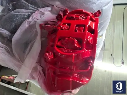 포르쉐 카이엔 타 업체 잘못된 휠 수리 도색 이력 약품 박리 (페인트 제거) 후, 블랙 유광 휠도색 + 레드 캘리퍼 도색 / 용인 처인구