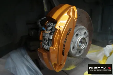벤츠 W213 E300 AMG 라인 19인치 별휠 다이아몬드 컷팅 블랙 폴리시 작업, 캘리퍼 도색. / 용인 처인구