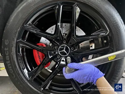 벤츠 GLE53 AMG 쿠페 블랙유광 휠도색 + 레드 캘리퍼 도색 / 용인 처인구