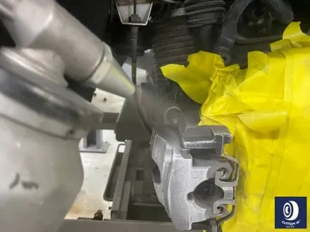 벤츠 GLC43 AMG 21인치 휠 상처 수리 후, 블랙 유광 휠 도색 + 건메탈 그레이 캘리퍼 도색 / 용인 처인구