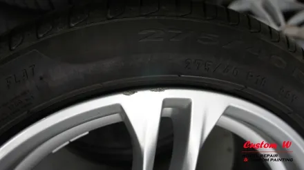 BMW 520D M에어로다이나믹프로의 휠이라면 고스트크롬 휠도색이 딱입니다(FEAT. 블루캘리퍼도색). / 용인 처인구