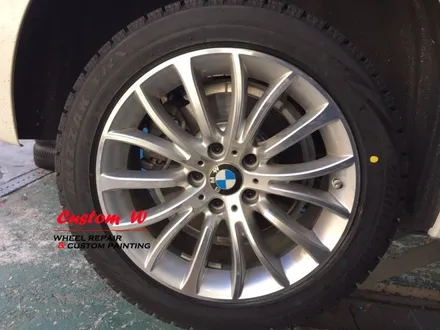 BMW 3시리즈 블랙유광 + BMW5 고스트크롬 휠도색. / 용인 처인구