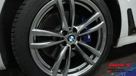 신형 2017 BMW 7시리즈 캘리퍼도색과 고스트크롬 휠도색. / 용인 처인구