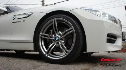 BMW Z4  휠의 상처 수리 후 고스트크롬 휠도색. / 용인 처인구