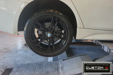F30 BMW 3시리즈 휠수리 후 블랙유광 휠도색. / 용인 처인구