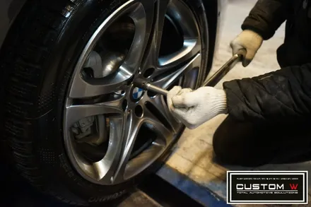 BMW 640D 휠 상처수리 후 고스트크롬 휠도색. / 용인 처인구