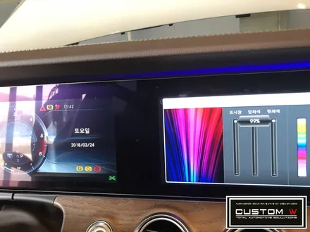 메르세데스 벤츠 W213 E클래스 E200 와이드콕핏 LCD 계기반 장착, 부메스터 트위터 장착. / 용인 처인구