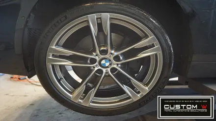 BMW 640d 블랙유광 휠도색, 고스트크롬 휠도색 2가지 컬러 휠도색 작업 함께 보기. / 용인 처인구