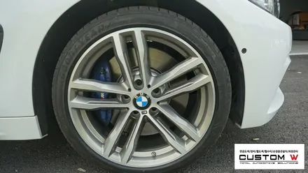 BMW 435d 1개의 휠 다이아몬드컷팅 휠수리. / 용인 처인구