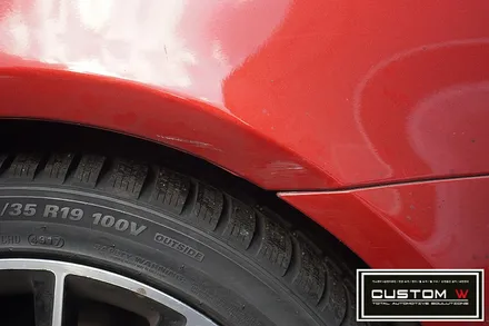 벤츠 CLS 250 상처 심한 휠 다이아몬드 컷팅 휠수리 , 운전석 리어휀더, 범퍼 판금도색 외형복원 작업까지 한번에_! 원스탑 토탈 솔루션 커스텀W / 용인 처인구