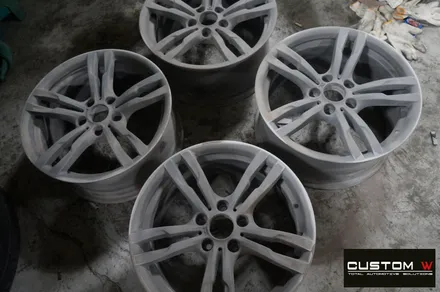BMW F30 320D 휠 상처 수리 후, 고스트 크롬 휠도색 & 부식 녹 제거 후, 캘리퍼 도색. / 용인 처인구