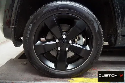 JEEP 그랜드 체로키 맷블랙 무광검정 휠도색 / 용인 처인구