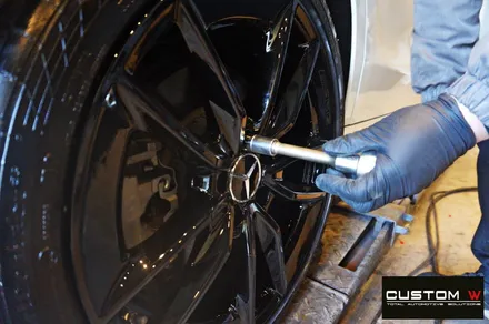 벤츠 C43 AMG 블랙유광 휠도색 / 용인 처인구