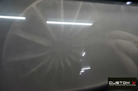 벤츠 GT43 AMG 블랙유광 휠 도색 + 카본 세라믹 골드 캘리퍼 도색 (블랙 차량) / 용인 처인구