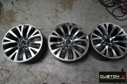 BMW 5GT 휠 상처 수리 후 고스트크롬 휠 도색 / 용인 처인구