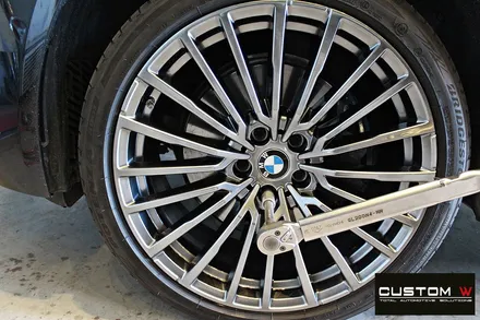 BMW G12 740LI 휠 상처 수리 후 고스트 크롬 휠도색 / 용인 처인구