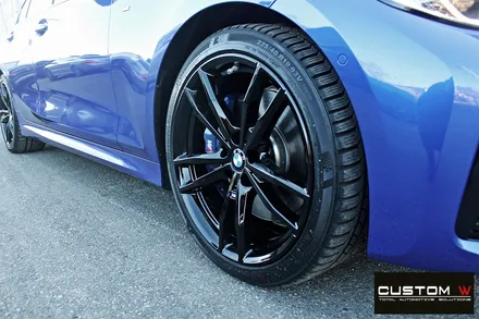 BMW G20 330i 블랙유광 휠도색 / 용인 처인구