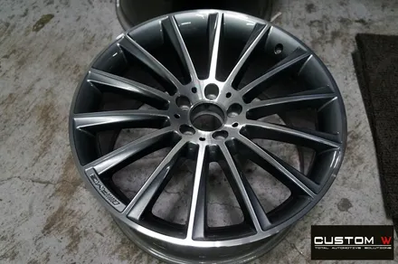 벤츠 S350 20인치 마차휠 상처 수리 후 다이아몬드 컷팅 휠복원 / 용인 처인구
