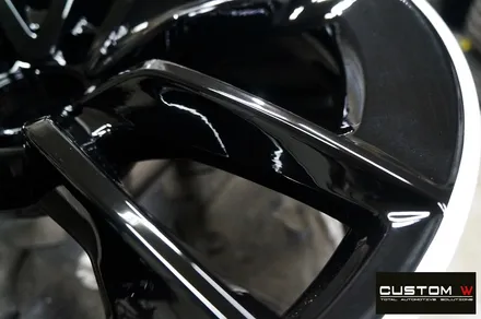 벤츠 CLS53 AMG 블랙 실버 유광 투톤 휠도색 + 레드 캘리퍼 도색 / 용인 처인구