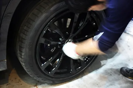 BMW X6 휠수리 후 블랙유광 휠도색 / 용인 처인구