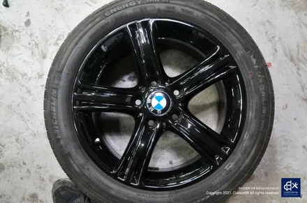 BMW F30 320d 휠수리 후 블랙유광 휠도색 / 용인 처인구
