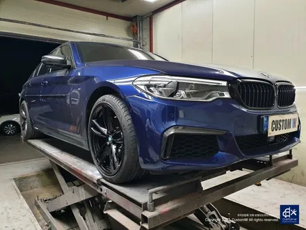 BMW 550d 휠수리 후 블랙유광 휠도색 / 용인 처인구