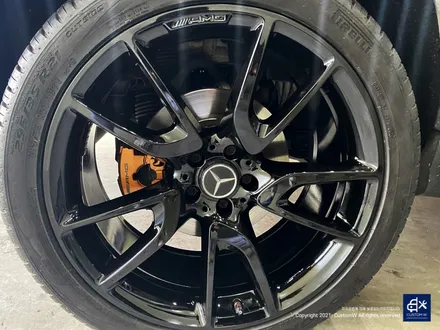 벤츠 GLC43 AMG 휠수리 후 블랙유광 휠도색 / 용인 처인구