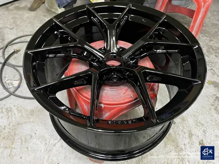 BMW 428i BBS FIR 휠수리 후 블랙유광 휠도색 / 용인 처인구