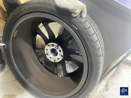 벤츠 E53 AMG 블랙실버 투톤 유광 휠도색 + 레드 캘리퍼 도색 / 용인 처인구