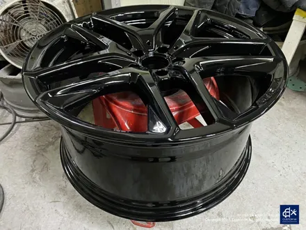 벤츠 GLE53 AMG 휠수리 후 블랙유광 휠도색 / 용인 처인구