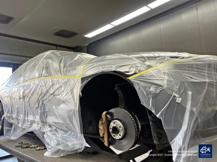BMW F02 760Li 잘못된 휠도색 약품 박리 제거  및 휠상처 수리 후, 블랙유광 휠도색 + 옐로우 캘리퍼 도색 / 용인 처인구