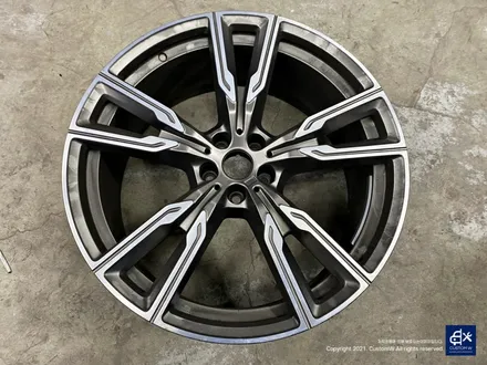 BMW X6 M50d 747M 22인치 블랙유광 휠도색 + 애시드 그린 캘리퍼 도색 / 용인 처인구